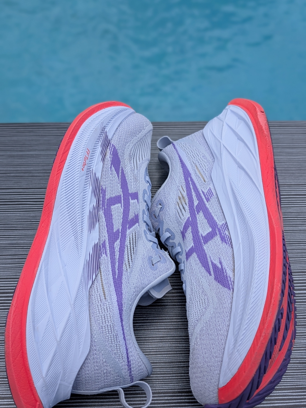 ASICS Superblast 2 Men's Running Shoes Greyish Purple Size 7.5 Unisex Women 9 - Picture 5 of 10